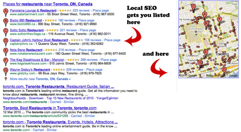 Google Local search and business listings